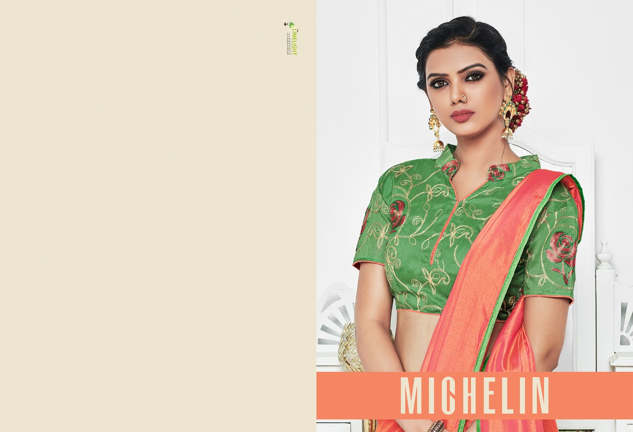 Michelin By Varsiddhi 6151 To 6159 Series Designer Indian Traditional Wear Beautiful Stylish Fancy Colorful Party Wear & Occasional Wear Sana Silk Sarees At Wholesale Price