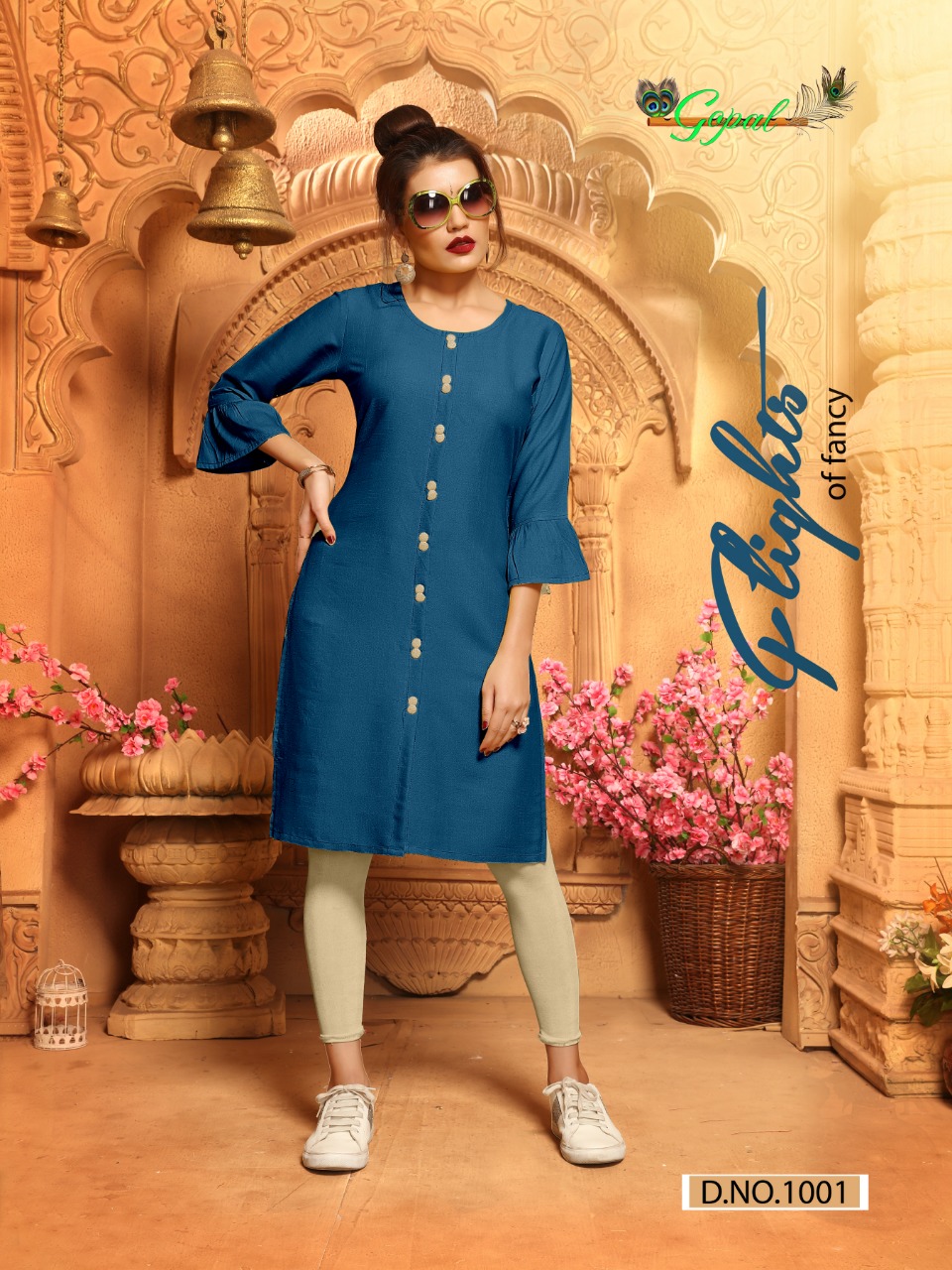 Milky Vol-1 By Gopal 1001 To 1008 Series Stylish Fancy Beautiful Colorful Casual Wear & Ethnic Wear Two Tone Rayon Print Kurtis At Wholesale Price