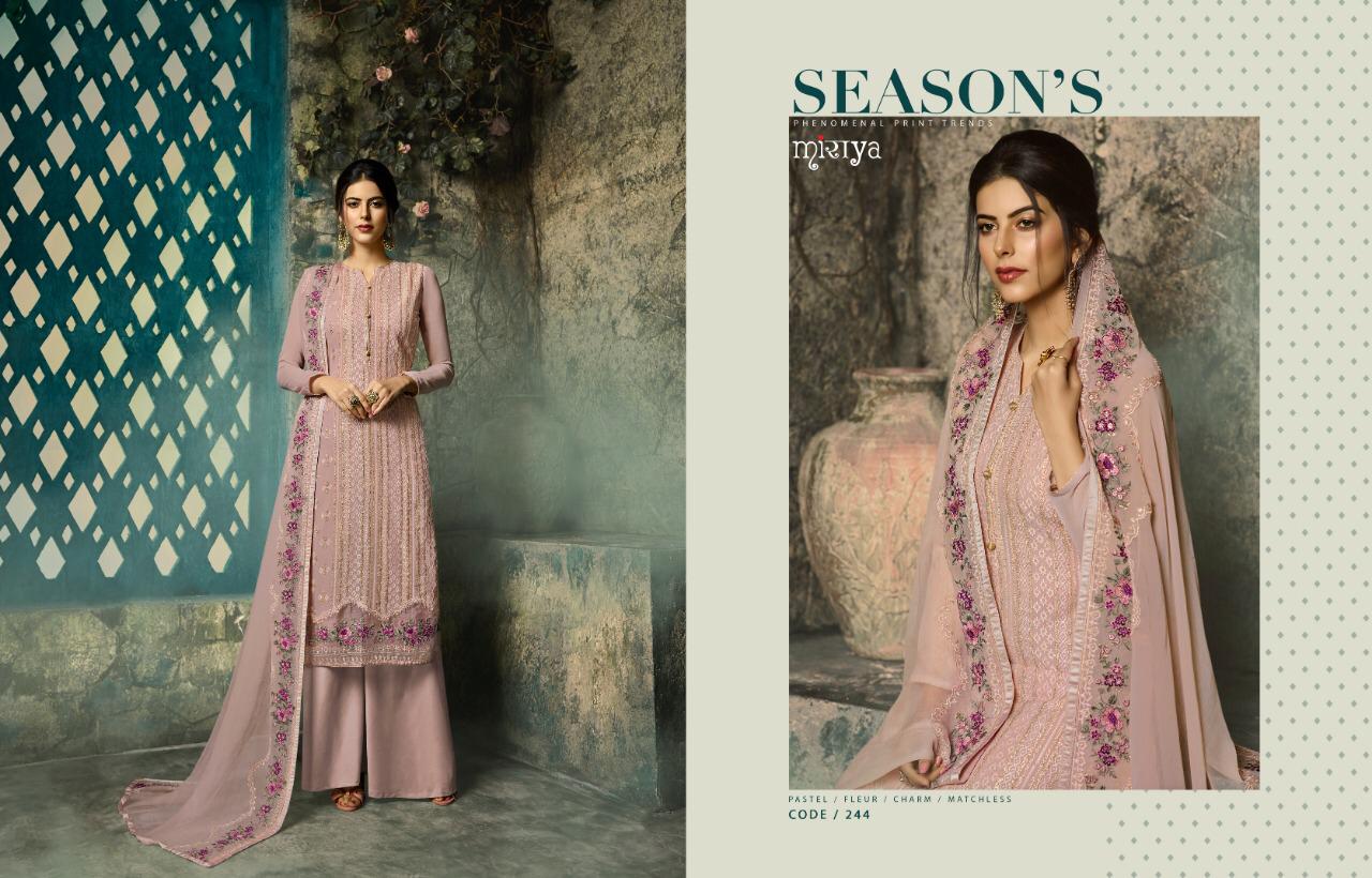 Miraya Vol-2 By Aarav Trendz 241 To 244 Series Beautiful Suits Stylish Fancy Colorful Casual Wear & Ethnic Wear Real Georgette Embroidery Dresses At Wholesale Price