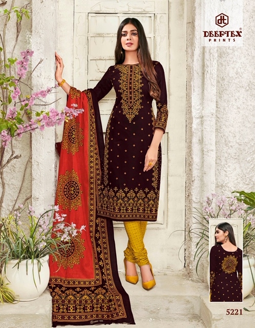Miss India Vol-52 By Deeptex Prints 52001 To  To 52026 Series Beautiful Fancy Colorful Stylish Wedding Wear Collection Party Wear & Occasional Wear Cotton Print Dresses At Wholesale Price