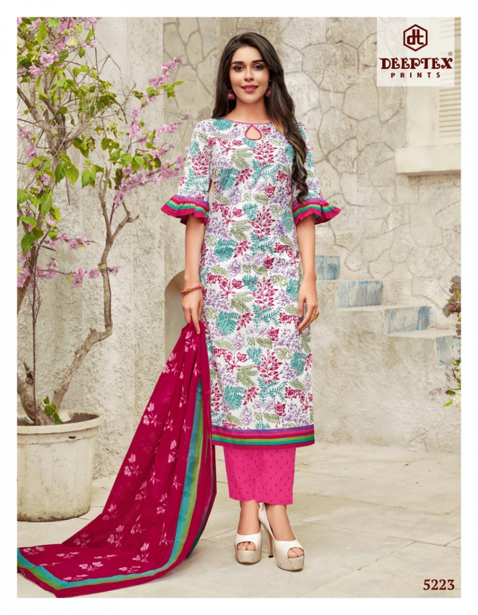 Miss India Vol-52 By Deeptex Prints 52001 To  To 52026 Series Beautiful Fancy Colorful Stylish Wedding Wear Collection Party Wear & Occasional Wear Cotton Print Dresses At Wholesale Price