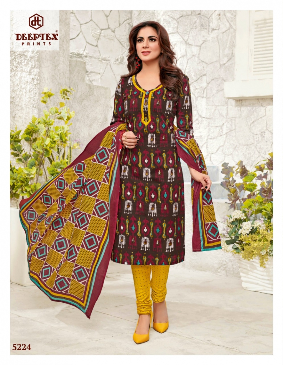Miss India Vol-52 By Deeptex Prints 52001 To  To 52026 Series Beautiful Fancy Colorful Stylish Wedding Wear Collection Party Wear & Occasional Wear Cotton Print Dresses At Wholesale Price