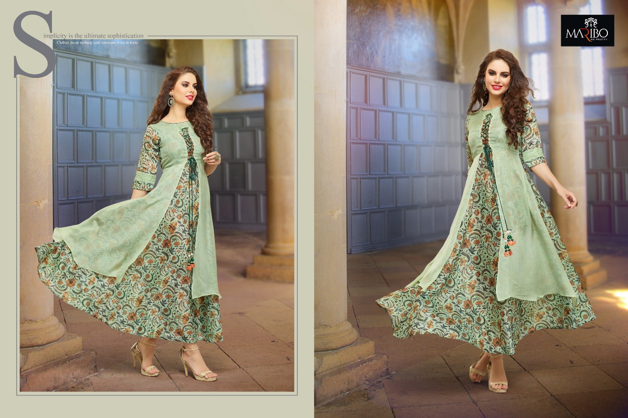 Motiff By Maribo 09 To 16 Series Designer Colorful Stylish Fancy Beautiful Party Wear & Ethnic Wear Cottn/ Rayon/ Georgette/ Chanderi Printed Kurtis At Wholesale Price