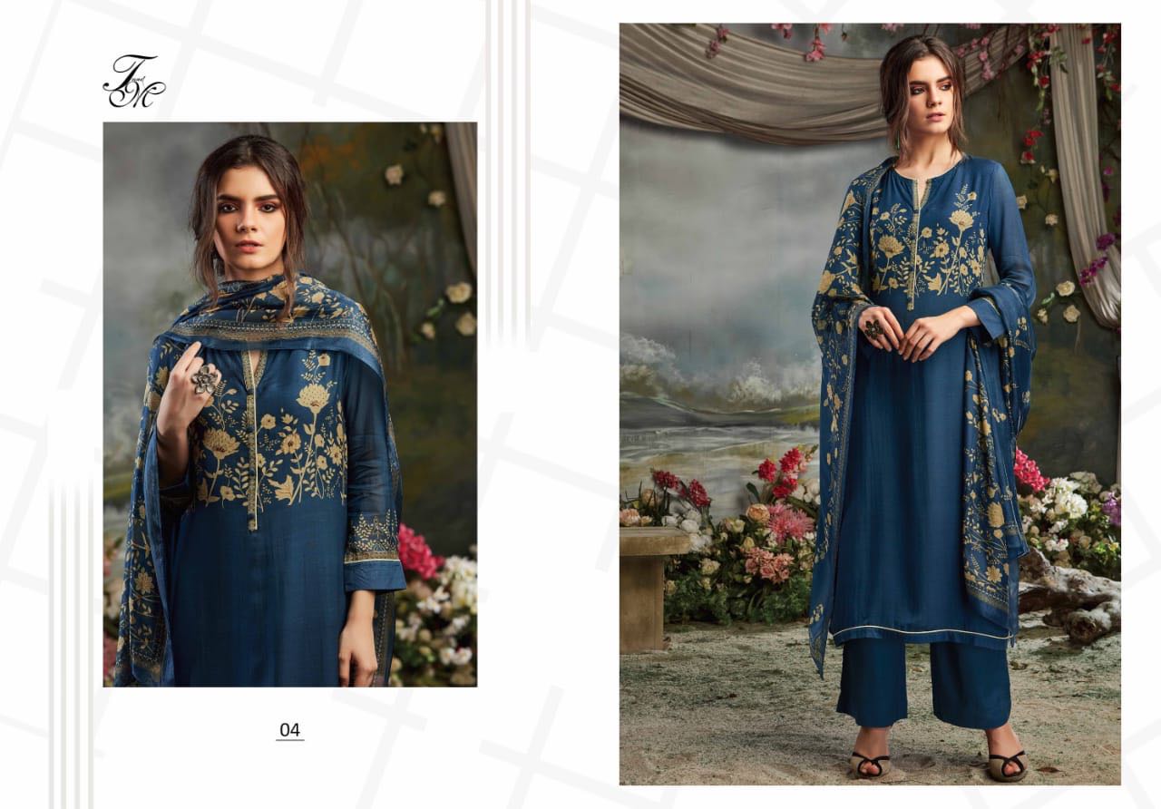 Munhar By T & M Designer 01 To 12 Series Designer Pakistani Suits Beautiful Stylish Fancy Colorful Casual Wear & Ethnic Wear Cotton Silk Printed Dresses At Wholesale Price
