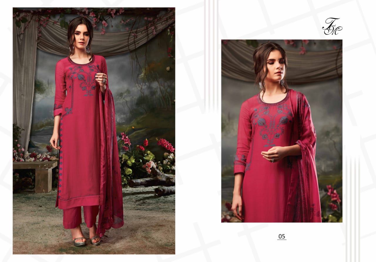 Munhar By T & M Designer 01 To 12 Series Designer Pakistani Suits Beautiful Stylish Fancy Colorful Casual Wear & Ethnic Wear Cotton Silk Printed Dresses At Wholesale Price
