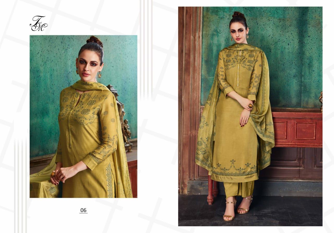 Munhar By T & M Designer 01 To 12 Series Designer Pakistani Suits Beautiful Stylish Fancy Colorful Casual Wear & Ethnic Wear Cotton Silk Printed Dresses At Wholesale Price