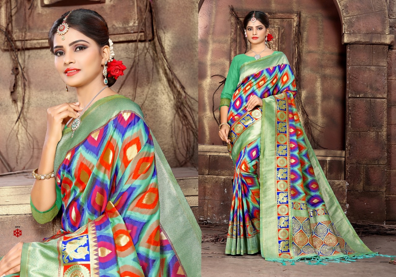 Munnar By Fashid Wholesale 4001 To 4009 Series Indian Traditional Wear Collection Beautiful Stylish Fancy Colorful Party Wear & Occasional Wear Cotton Silk Sarees At Wholesale Price