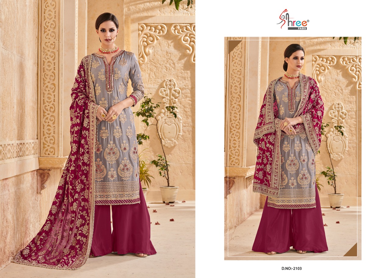 Mutiyaar By Shree Fabs 2101 To 2105 Series Designer Pakistani Suits Collection Beautiful Stylish Fancy Colorful Party Wear & Occasional Wear Faux Georgette Dresses At Wholesale Price