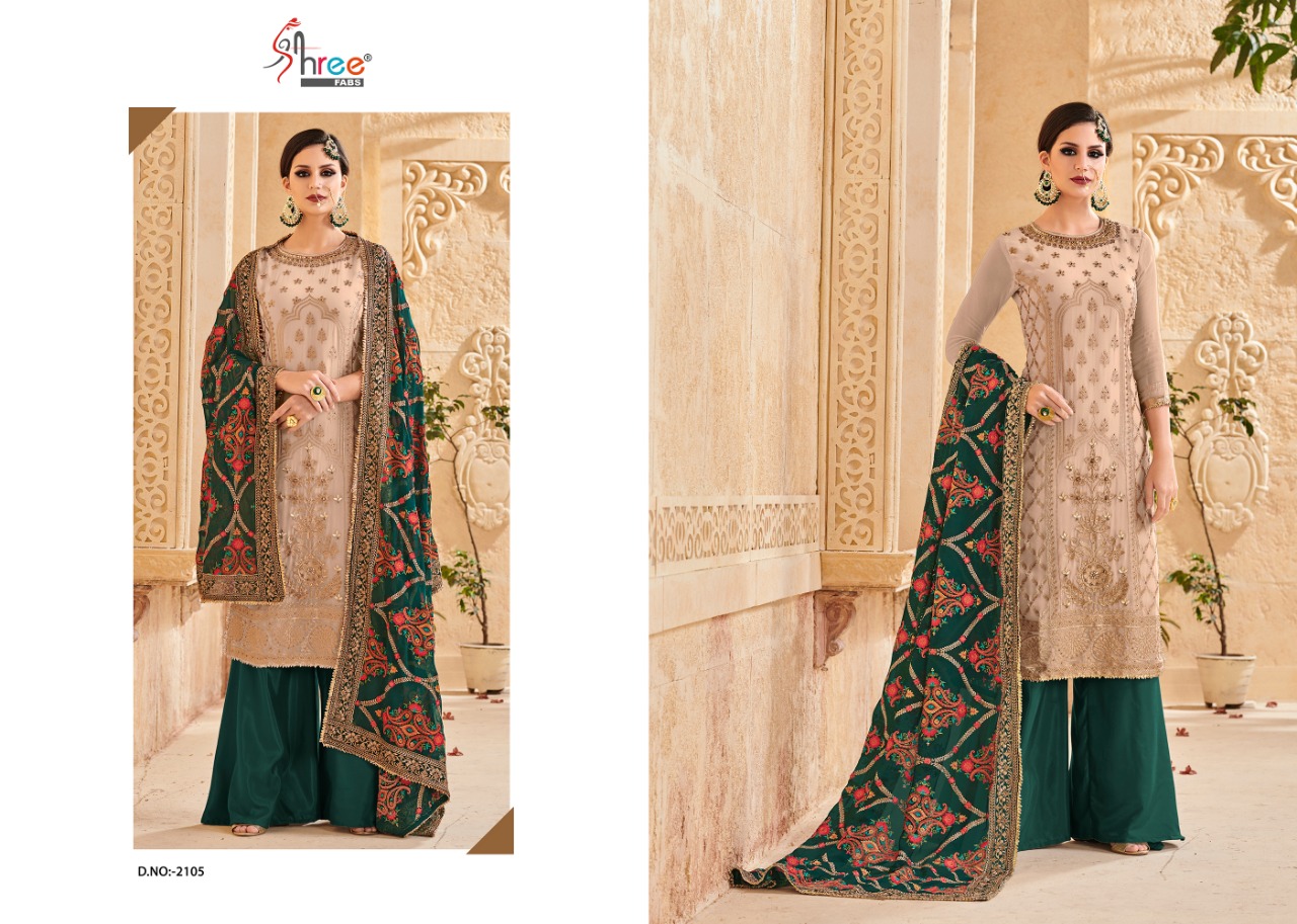 Mutiyaar By Shree Fabs 2101 To 2105 Series Designer Pakistani Suits Collection Beautiful Stylish Fancy Colorful Party Wear & Occasional Wear Faux Georgette Dresses At Wholesale Price