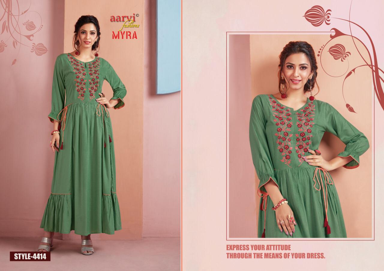 Aarvi sale myra kurti