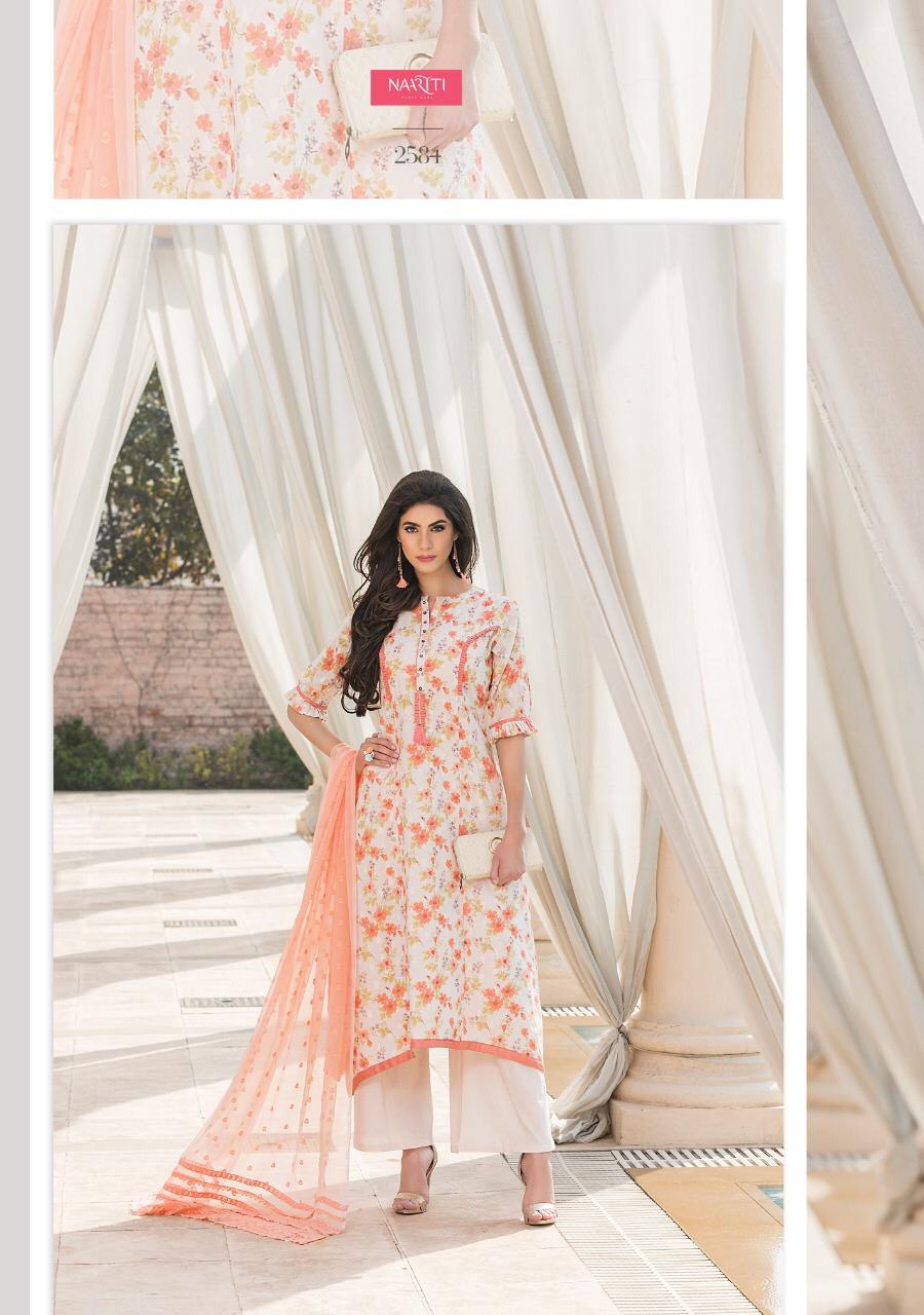 Parwaan By Naariti 2580 To 2586 Series Beautiful Colorful Fancy Stylish Casual Wear & Ethnic Wear Cotton Butta Digital Print Dresses At Wholesale Price
