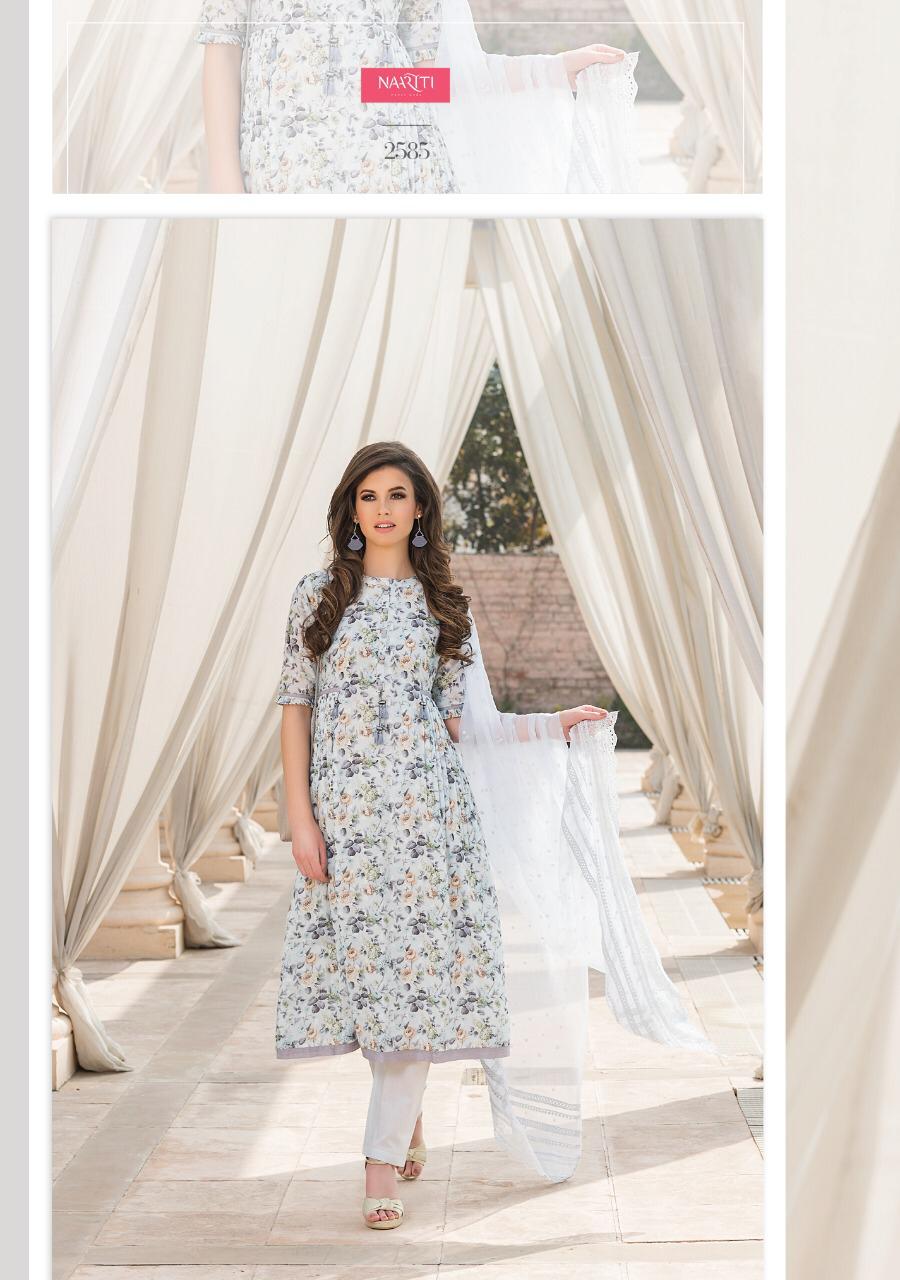 Parwaan By Naariti 2580 To 2586 Series Beautiful Colorful Fancy Stylish Casual Wear & Ethnic Wear Cotton Butta Digital Print Dresses At Wholesale Price