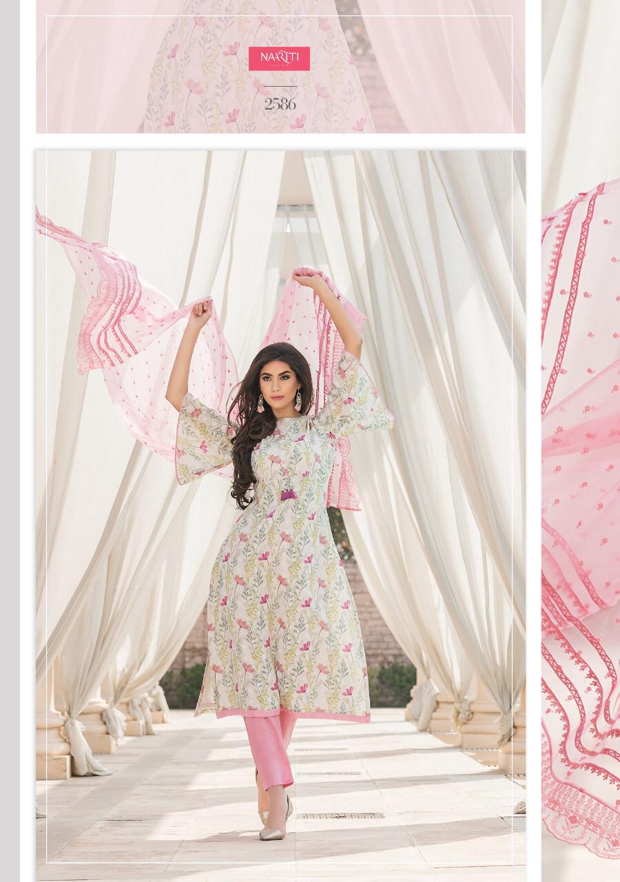 Parwaan By Naariti 2580 To 2586 Series Beautiful Colorful Fancy Stylish Casual Wear & Ethnic Wear Cotton Butta Digital Print Dresses At Wholesale Price