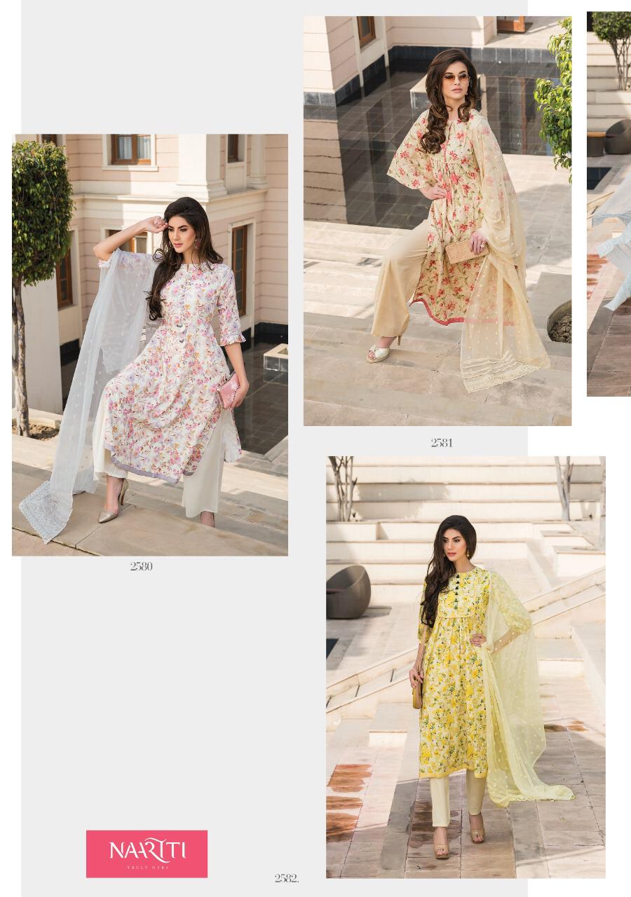 Parwaan By Naariti 2580 To 2586 Series Beautiful Colorful Fancy Stylish Casual Wear & Ethnic Wear Cotton Butta Digital Print Dresses At Wholesale Price