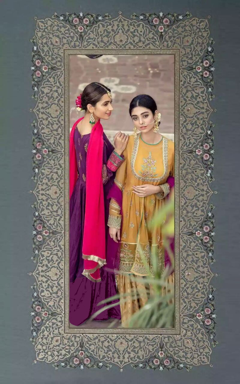 Naaz Vol-2 By Mohtarma Fabrics 01 To 07 Series Designer Pakistani Suits Collection Stylish Beautiful Fancy Colorful Party Wear & Occasional Wear Faux Georgette Dresses At Wholesale Price
