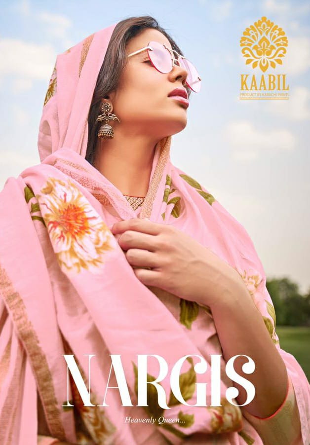 Nargis By Kaabil 1001 To 1008 Series Indian Traditional Wear Collection Beautiful Stylish Fancy Colorful Party Wear & Occasional Wear Pure Lawn Cotton With Elegant Embroidery Dress At Wholesale Price