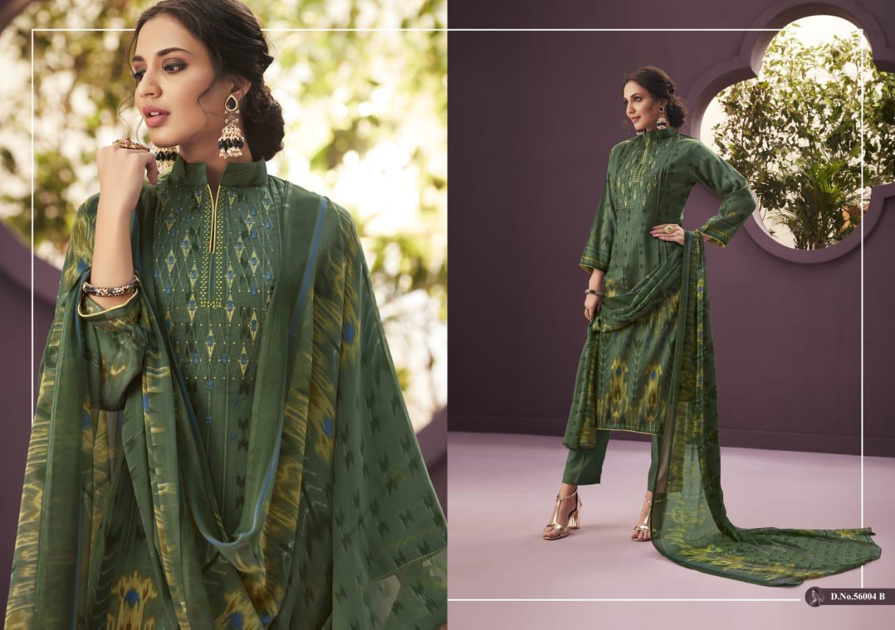 Nargis By Kapil Fab 56001-a To 56004-b Series Beautiful Suits Stylish Fancy Colorful Casual Wear & Ethnic Wear Collection Pure Cotton Jam Print Embroidery Dresses At Wholesale Price
