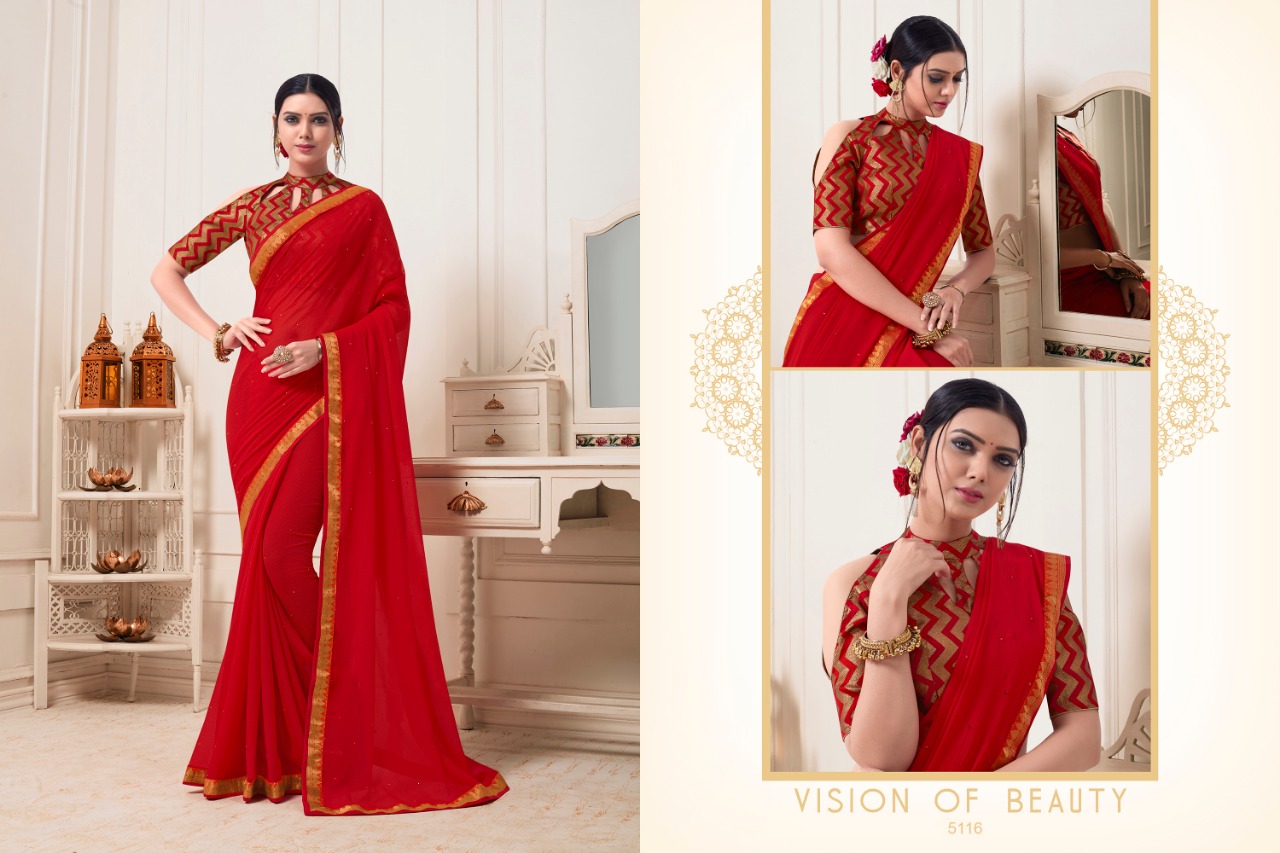 Navnya By Aasvaa 5111 To 5116 Series Indian Traditional Wear Collection Beautiful Stylish Fancy Colorful Party Wear & Occasional Wear Chiffon/ Silk Sarees At Wholesale Price