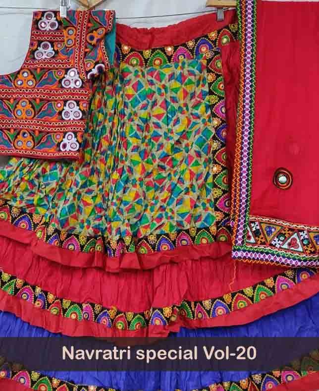 Navratri Special Vol-20 By Fashid Wholesale 2001 To 2005 Series Designer Beautiful Navratri Collection Occasional Wear & Party Wear Pure Cotton Lehengas At Wholesale Price