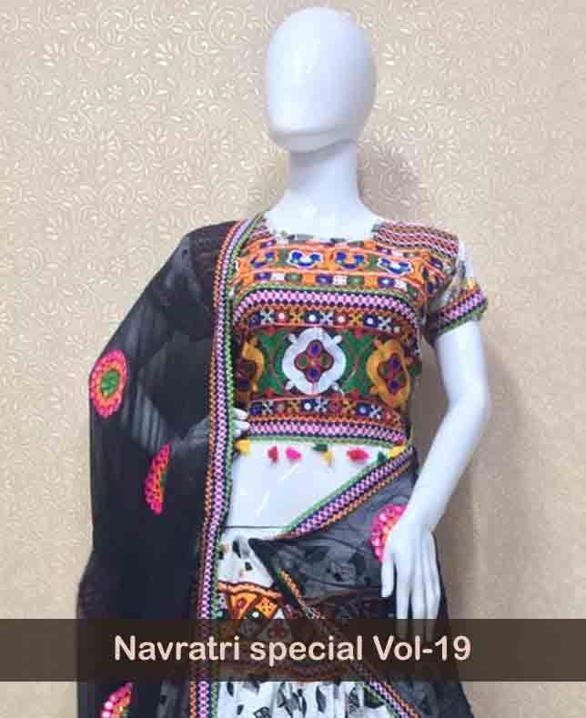 Navratri Special Vol-19 By Fashid Wholesale 1901 To 1905 Series Designer Beautiful Navratri Collection Occasional Wear & Party Wear Pure Muslin Silk Lehengas At Wholesale Price