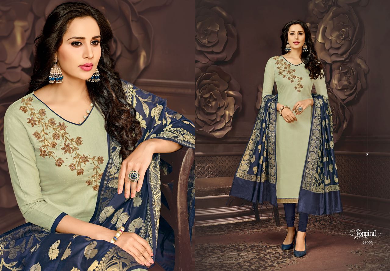 Naysa Vol-2 By Assian Art 95001 To 95012 Series Beautiful Stylish Fancy Colorful Casual Wear & Ethnic Wear Bombay Glace Cotton Dresses At Wholesale Price
