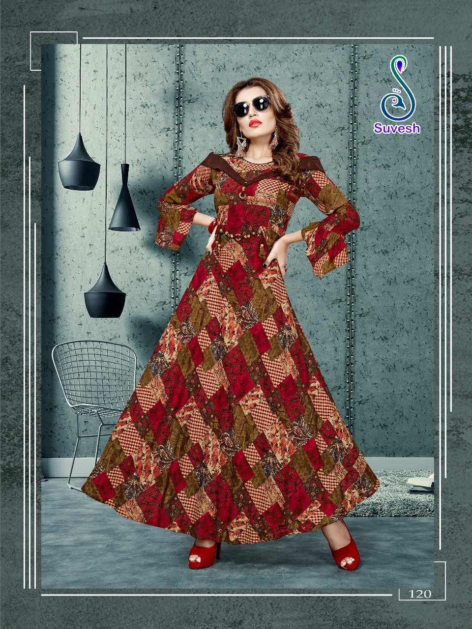 Nazakat Vol-3 By Suvesh 115 To 121 Series Beautiful Stylish Fancy Colorful Casual Wear & Ethnic Wear & Ready To Wear Heavy Rayon Printed Kurtis At Wholesale Price