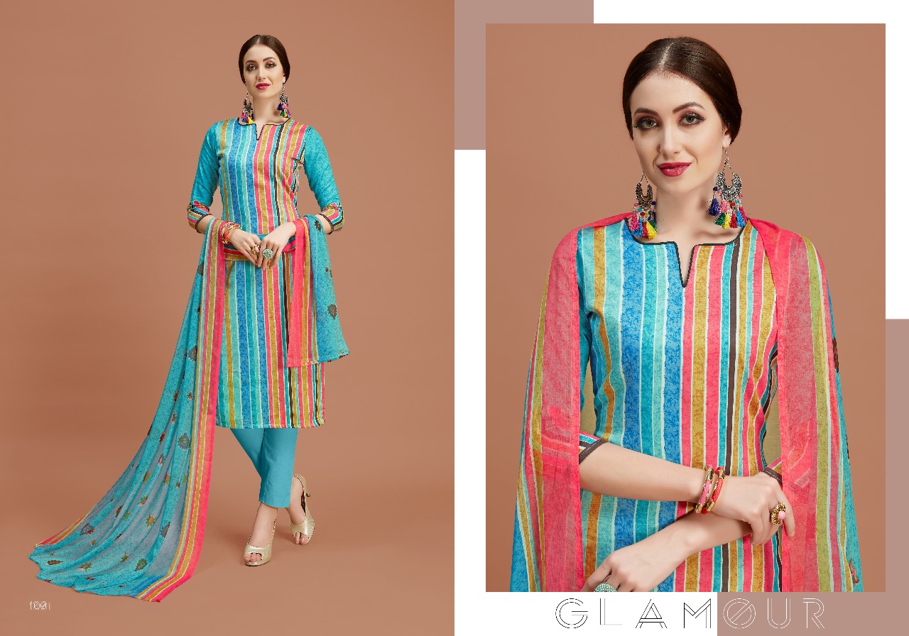 Nazakat By Shri Vijay 1001 To 1010 Series Beautiful Suits Collection Stylish Fancy Colorful Casual Wear & Ethnic Wear Pure Glace Cotton Dresses At Wholesale Price