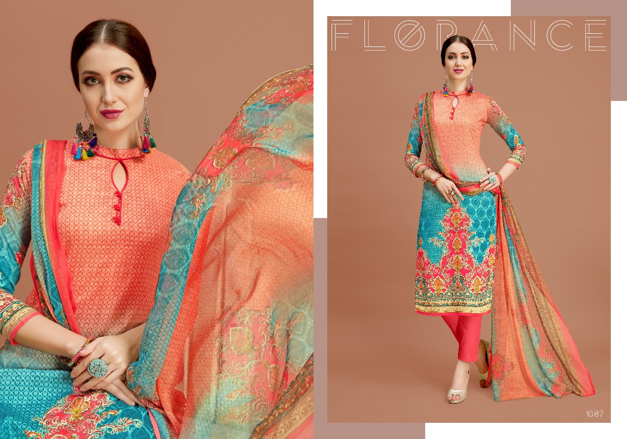 Nazakat By Shri Vijay 1001 To 1010 Series Beautiful Suits Collection Stylish Fancy Colorful Casual Wear & Ethnic Wear Pure Glace Cotton Dresses At Wholesale Price
