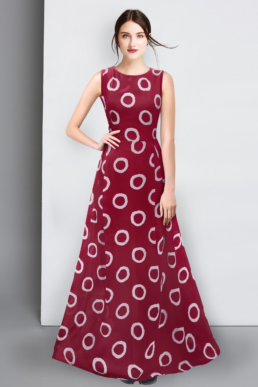Buy Maroon Casual Trendy Gown Online : 266354 -