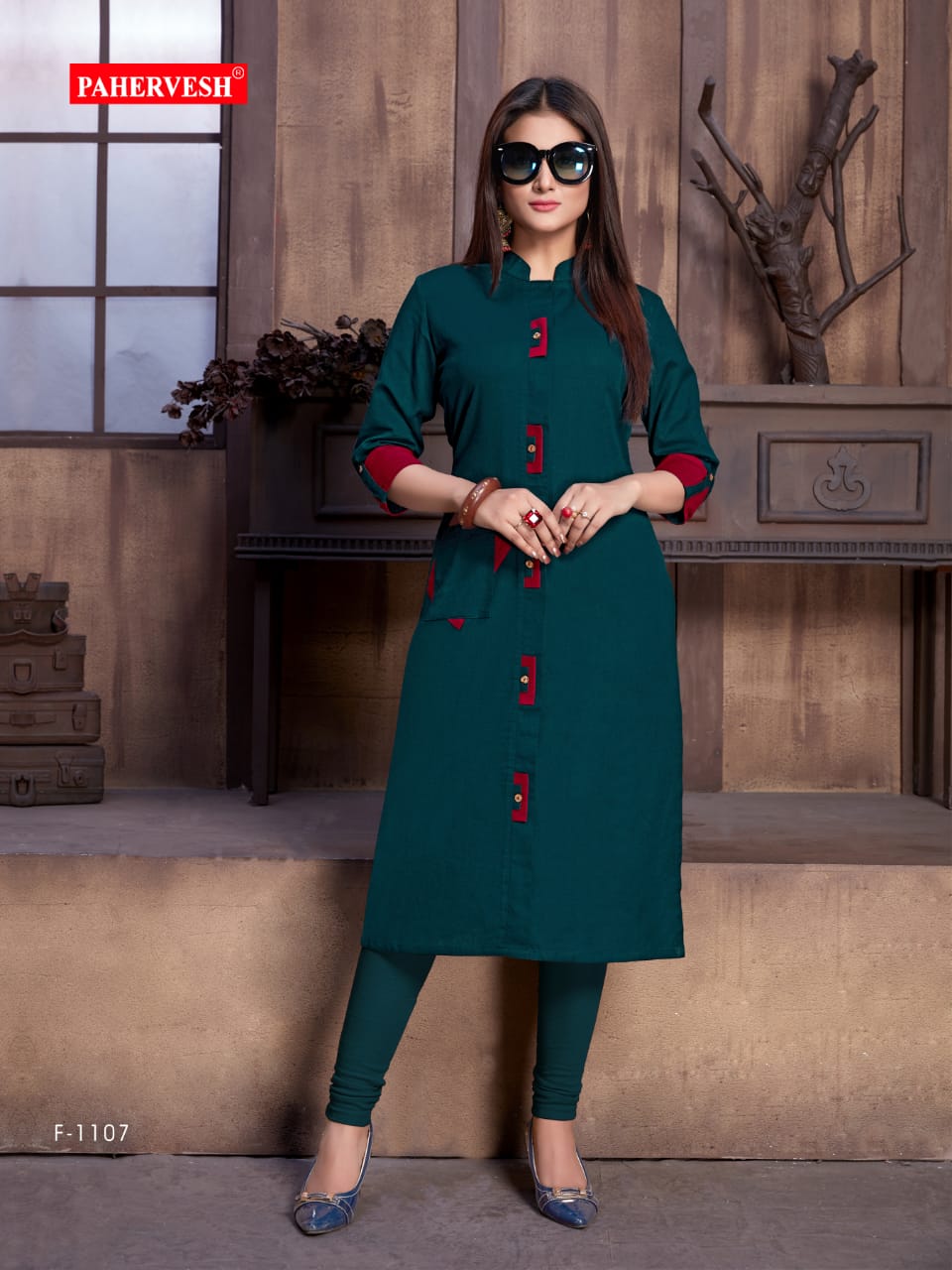 Niharika Vol-5 By Pahervesh  Beautiful Colorful Stylish Fancy Casual Wear & Ethnic Wear & Ready To Wear Cotton Flex Kurtis At Wholesale Price