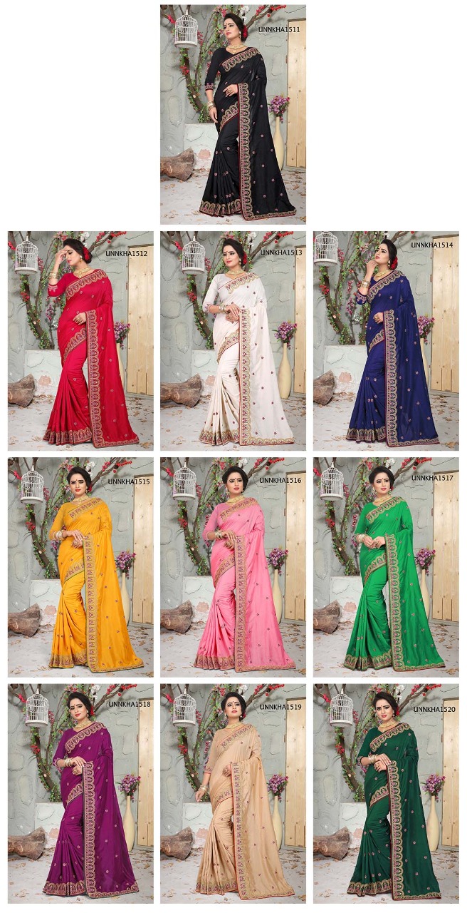 Nikah By Fashid Wholesale 1511 To 1520 Series O Indian Traditional Wear Collection Beautiful Stylish Fancy Colorful Party Wear & Occasional Wear Vicitra Silk Sarees At Wholesale Price