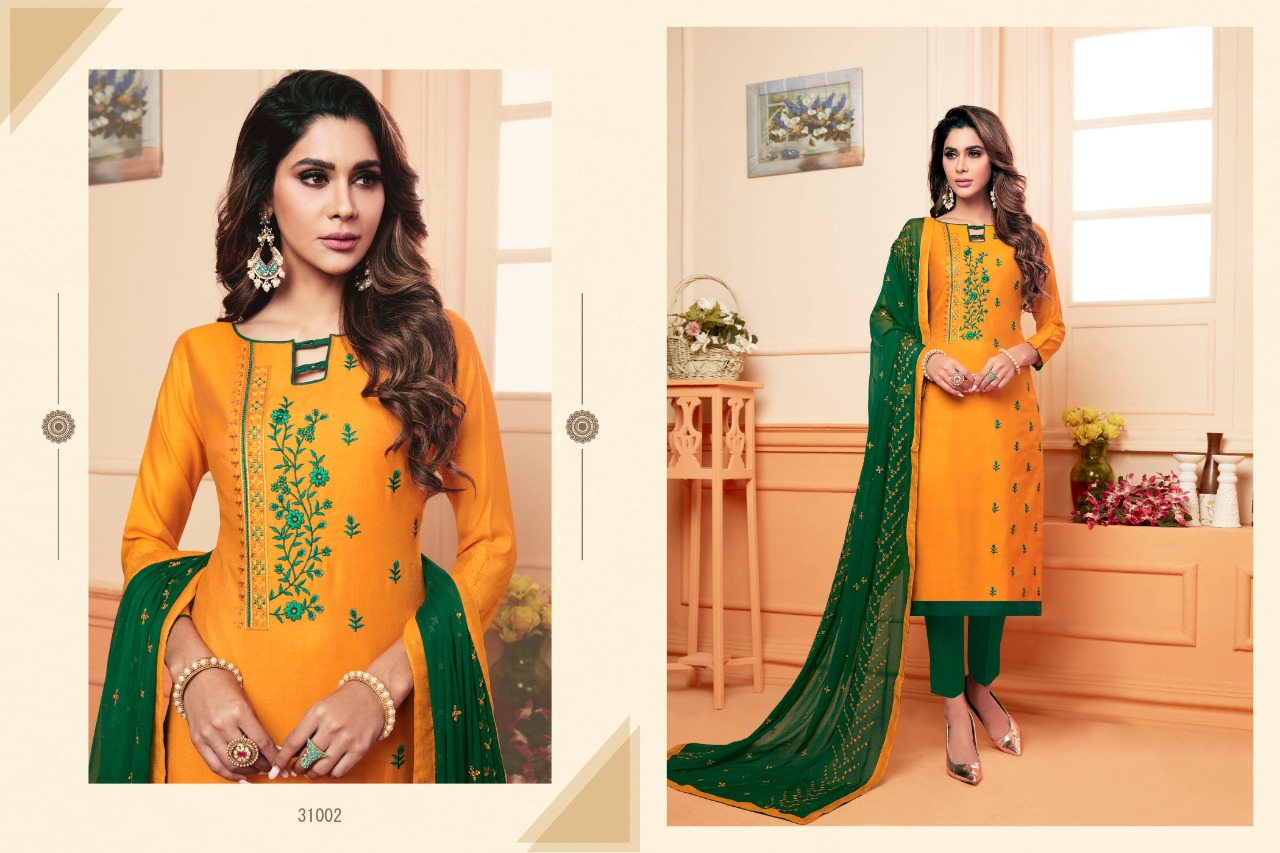 Nirali-6 By Raghav Royal 31001 To 31012 Series Beautiful Suits Colorful Stylish Fancy Colorful Casual Wear & Ethnic Wear South Soft Silk And Pashmani Silk Dresses At Wholesale Price