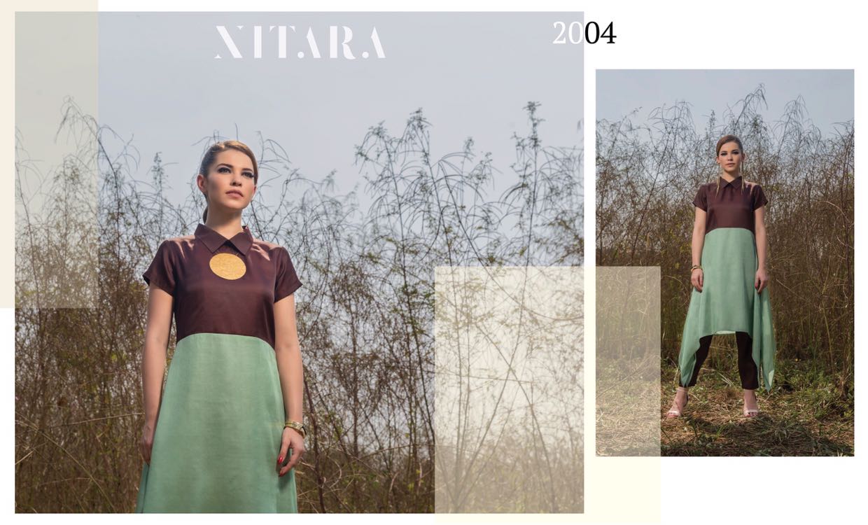 Nitara 2001 Series By Nitara 2001 To 2005 Series Designer Colorful Stylish Fancy Beautiful Party Wear & Ethnic Wear Tusser Silk Kurtis At Wholesale Price