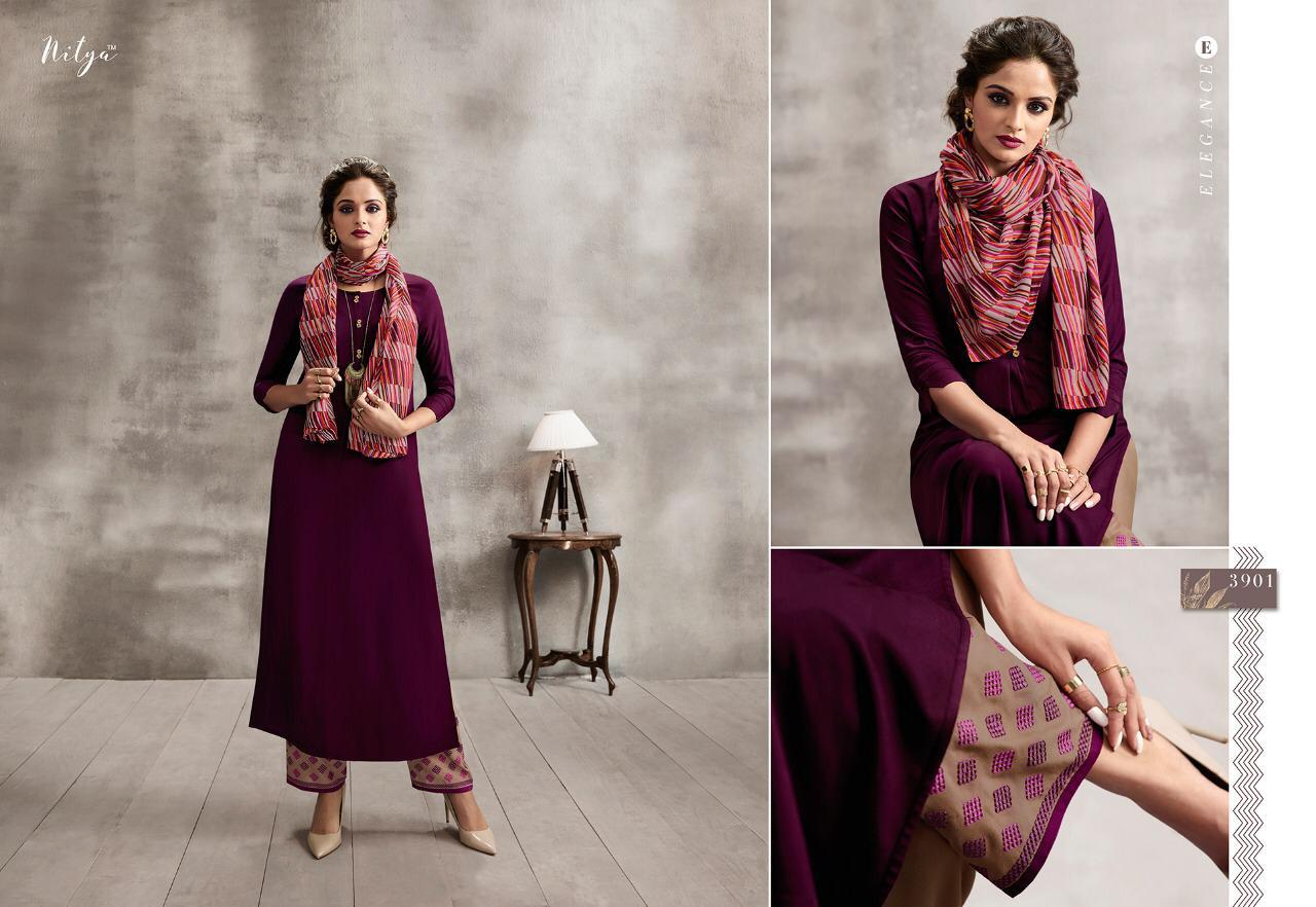 Nitya Vol-39 Nx Hit List By Lt Fabrics 3901 To 3909 Series Designer Collection Beautiful Stylish Fancy Colorful Party Wear & Occasional Wear Rayon Dresses At Wholesale Price