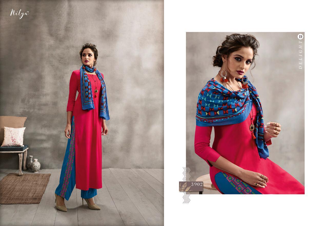 Nitya Vol-39 Nx Hit List By Lt Fabrics 3901 To 3909 Series Designer Collection Beautiful Stylish Fancy Colorful Party Wear & Occasional Wear Rayon Dresses At Wholesale Price