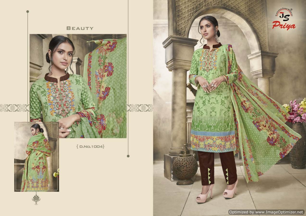 Noor Fathima By J S Priya 1001 To 1010 Series Indian Traditional Wear Collection Beautiful Stylish Fancy Colorful Party Wear & Occasional Wear Cotton Printed Dress At Wholesale Price
