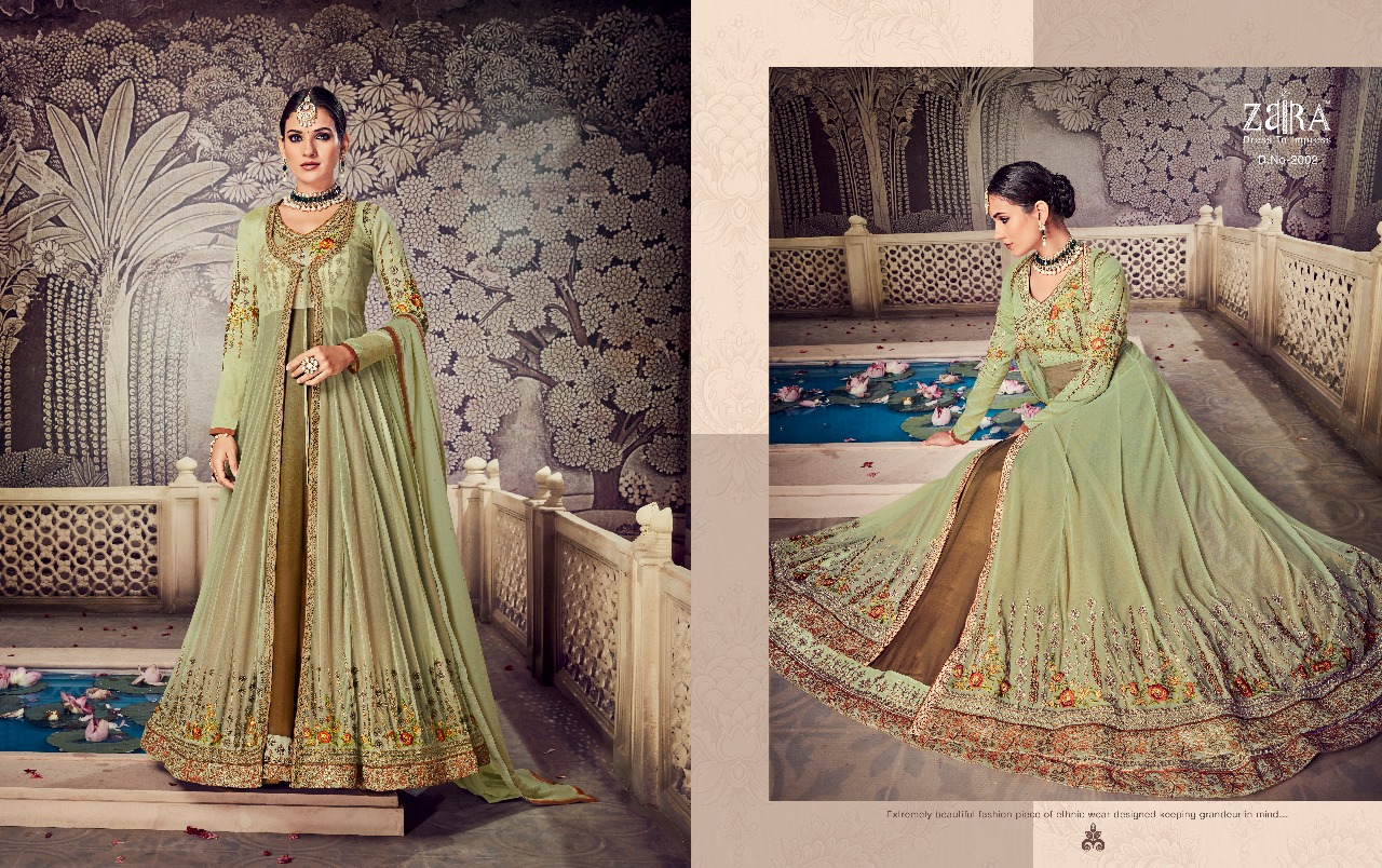Noorjahan By Zaira 2001 To 2006 Series Designer Anarkali Suits Beautiful Stylish Fancy Colorful Festive Collection Party Wear & Occasional Wear Georgette Embroidered Dresses At Wholesale Price
