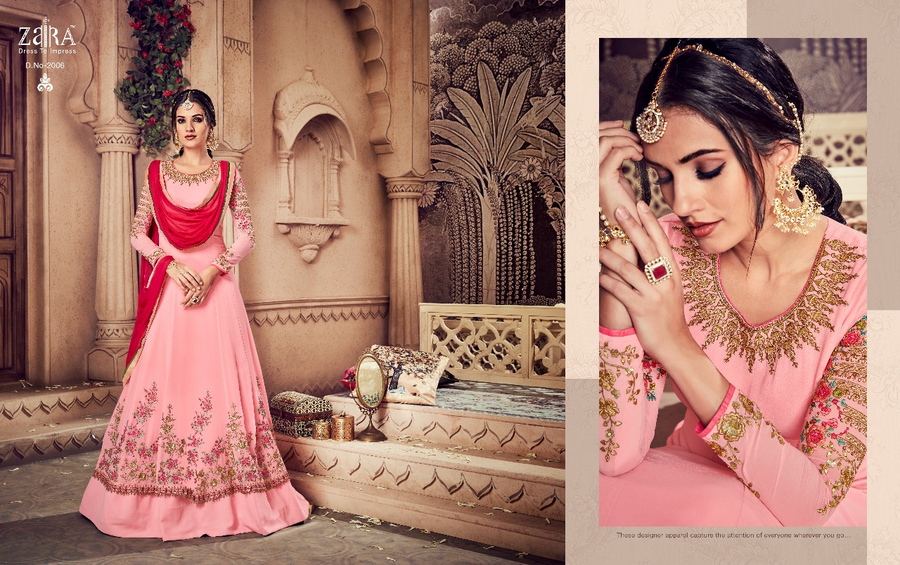 Noorjahan By Zaira 2001 To 2006 Series Designer Anarkali Suits Beautiful Stylish Fancy Colorful Festive Collection Party Wear & Occasional Wear Georgette Embroidered Dresses At Wholesale Price