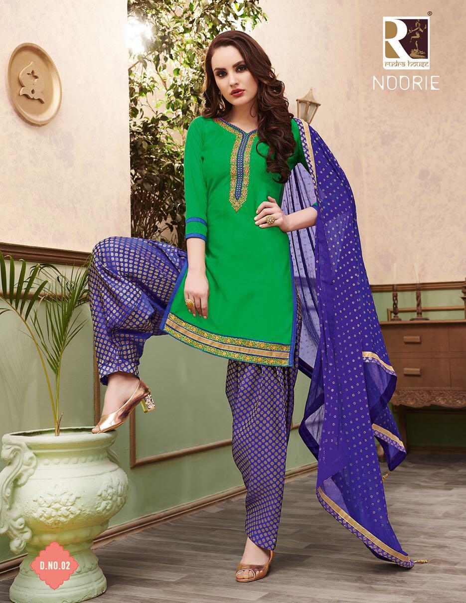 Noori By Rudra 01 To 10 Series Designer Beautiful Stylish Fancy Colorful Casual Wear & Ethnic Wear & Ready To Wear Satin Cotton Embroidery Dresses At Wholesale Price