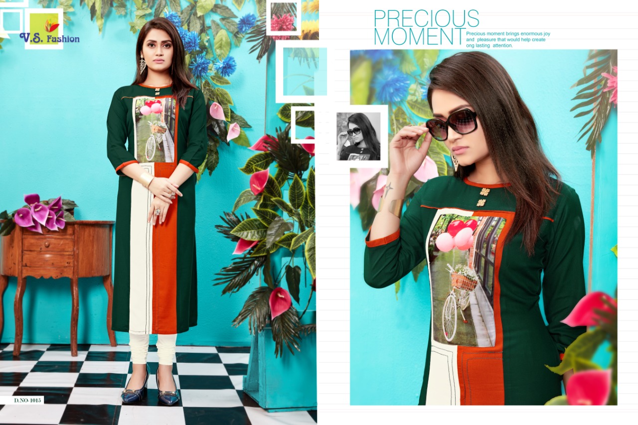 Note Book Vol-2 By Vs Fashion 1011 To 1018 Series Beautiful Colorful Stylish Fancy Casual Wear & Ethnic Wear & Ready To Wear Rayon Embroidered Kurtis At Wholesale Price