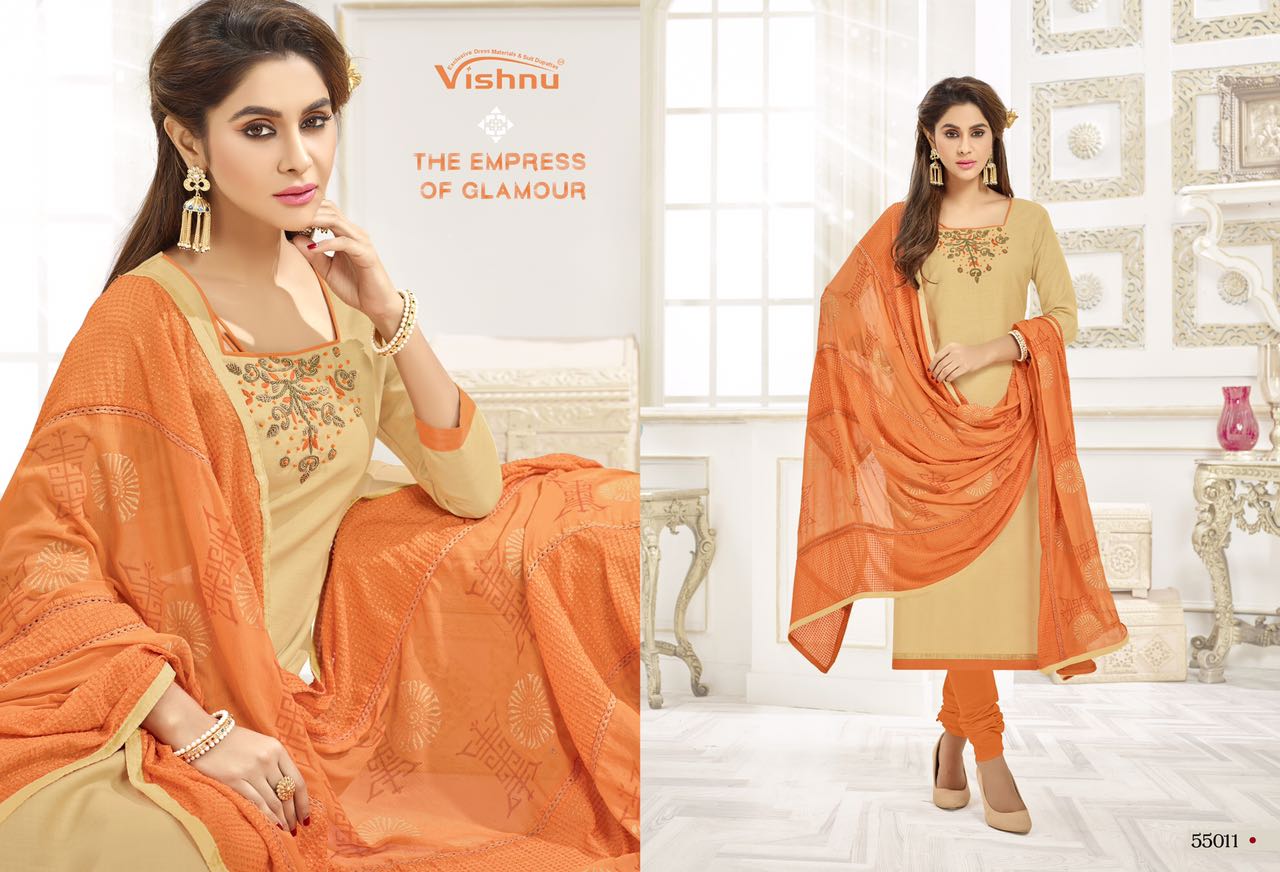 Noureen Vol-6 By Vishnu 55002 To 55012 Series  Beautiful Suits Stylish Fancy Colorful Casual Wear & Ethnic Wear Ruby Silk Cotton Dresses At Wholesale Price