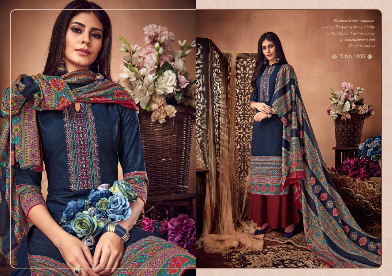 Nurani By Kapil Fabs 1001 To 1008 Series Indian Traditional Wear Collection Beautiful Stylish Fancy Colorful Party Wear & Occasional Wear Cambric Cotton Print With Self Embroidery Dress At Wholesale Price