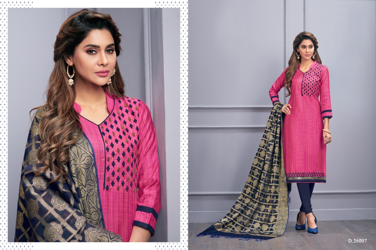 Nykaa By Raghav Royal 26001 To 26012 Series  Festive Suits Collection Beautiful Stylish Fancy Colorful Party Wear & Occasional Wear South Cotton Embroidery And Handwork Dresses At Wholesale Price