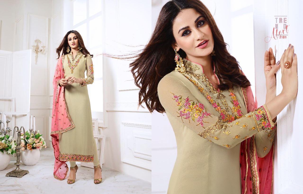 Nysa Vol-12 By Nysa Lifestyle 2101 To 2105 Series Beautiful Suits Colorful Stylish Fancy Party Wear & Ethnic Wear Georgette Embroidered Dresses At Wholesale Price