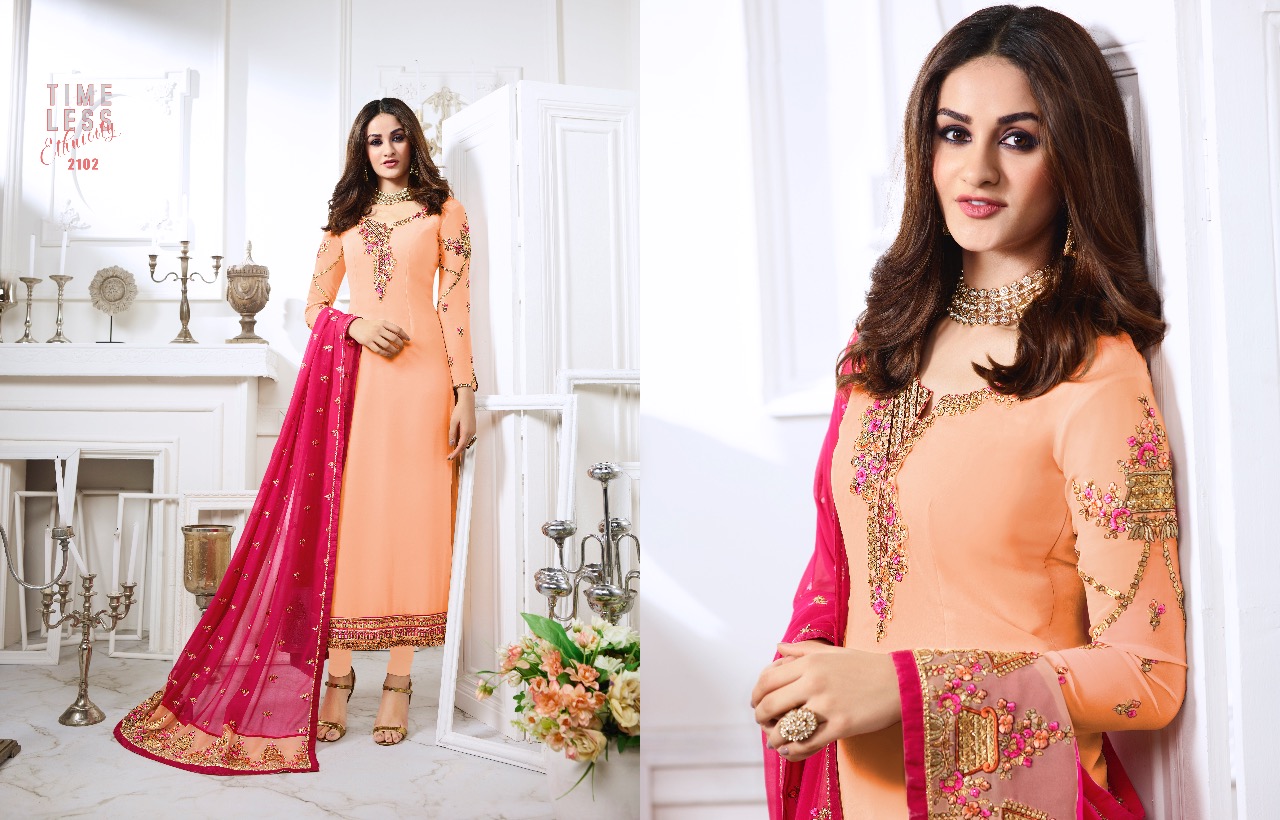 Nysa Vol-12 By Nysa Lifestyle 2101 To 2105 Series Beautiful Suits Colorful Stylish Fancy Party Wear & Ethnic Wear Georgette Embroidered Dresses At Wholesale Price