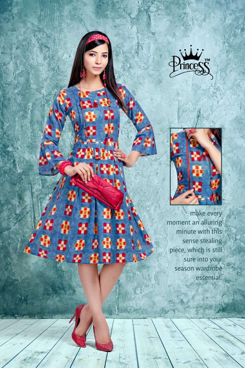 Olive Look By Princess 01 To 12 Series Beautiful Colorful Stylish Fancy Casual Wear & Ethnic Wear & Ready To Wear Heavy Rayon Printed Kurtis At Wholesale Price