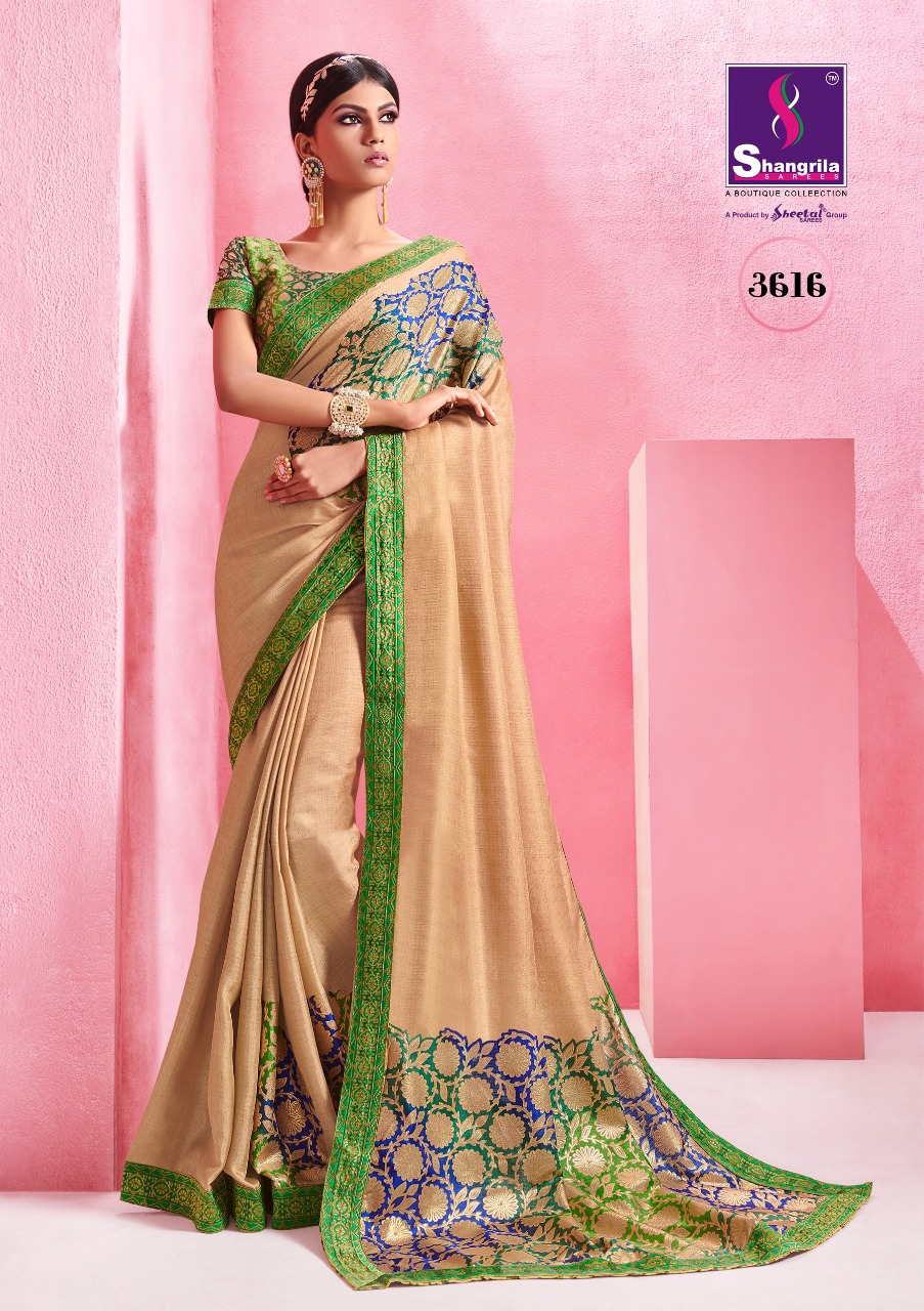 Overseas By Shangrila Sarees 3611 To 3622 Series Indian Traditional Wear Collection Beautiful Stylish Fancy Colorful Party Wear & Occasional Wear Fancy Silk Sarees At Wholesale Price