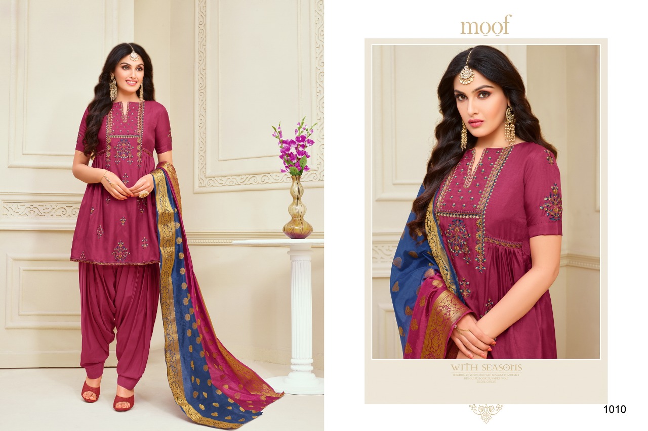 Padmavati Vol-7 By Moof Fashion 1008 To 1012 Beautiful Designer Suits Colorful Stylish Fancy Casual Wear & Ethnic Wear Jam Cotton With Work Dresses At Wholesale Price