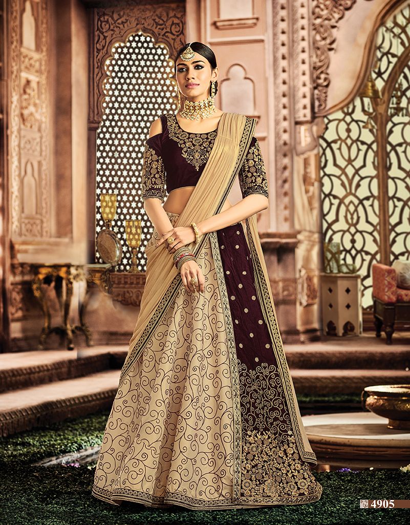 Multi Colour Padmavati Peach Lehenga Choli By Aashirwad Creation 7 Pieces  Catalog Wholesaler at Best Price in Surat | Saree Exotica