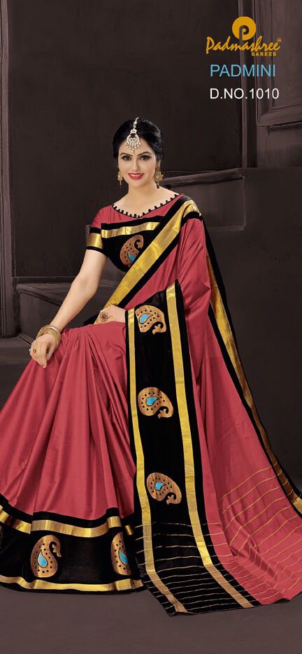 Padmini By Padmashreee Sarees 1001 To 1010 Series Designer Wedding Collection Beautiful Traditional Wear Colorful Stylish Fancy Party Wear & Occasional Wear Silk Cotton Sarees At Wholesale Price